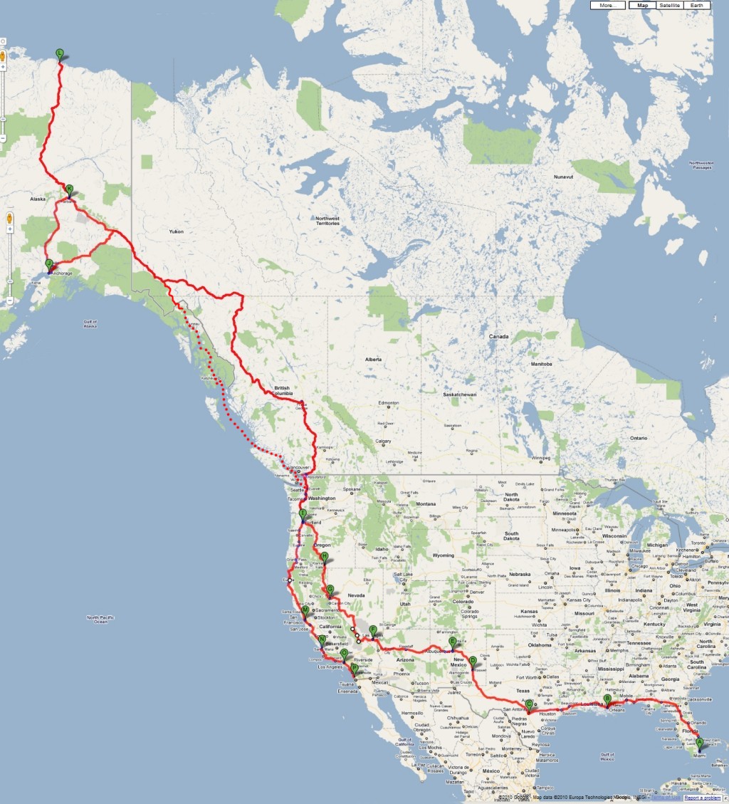 Map 1 North America